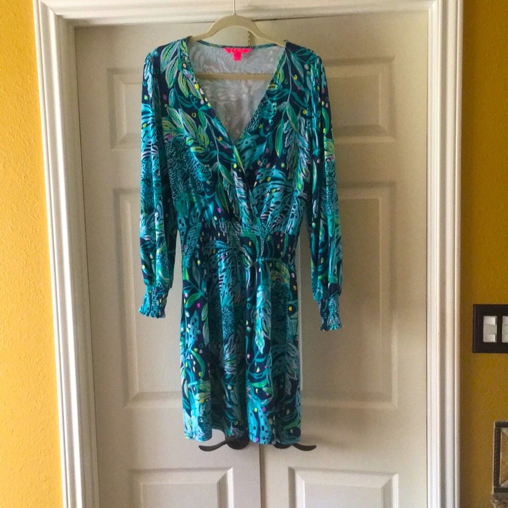 Lilly Pulitzer Tropical Print Mini Dress